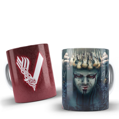 Viking Temalı Baskılı Kupa Bardak - 02